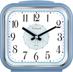 5.5" Large Analog Alarm Clock Silent Non Ticking, Gentle Wake, Beep Sounds, Increasing Volume, Battery Operated Snooze and Manual Light, Easy Set