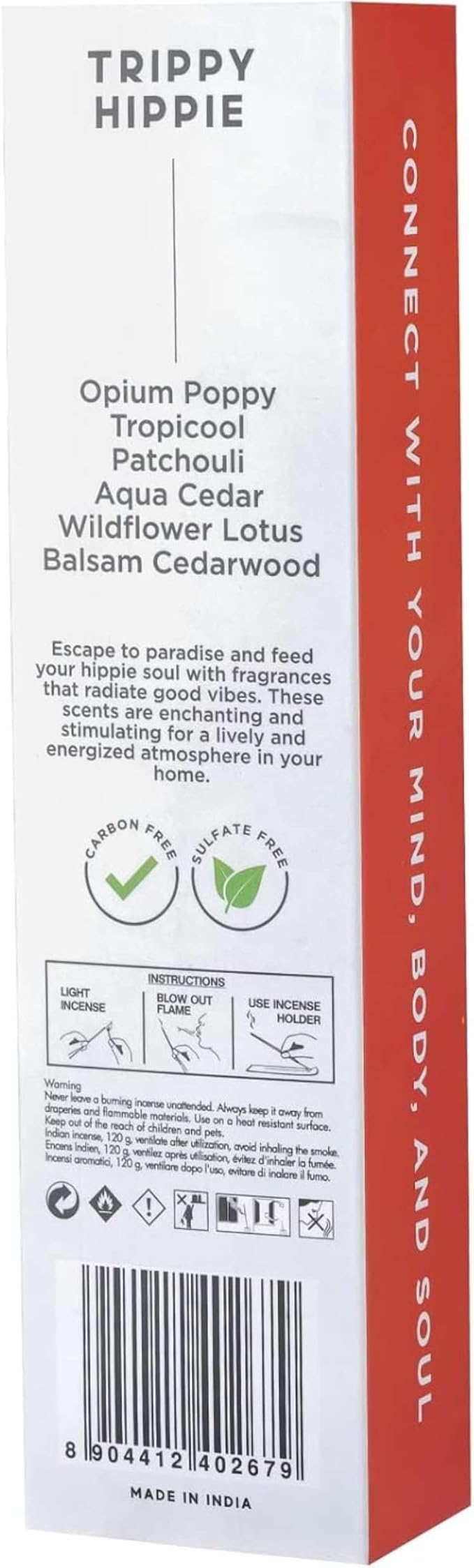 Folkulture Incense Sticks (120 Sticks) | Set of 6 Premium Best Smelling Incense for Cleansing Negative Energy | No Charcoal, Organic, Non Toxic, 45 Mins BurnTime Balsam Cedarwood Insence-Sticks