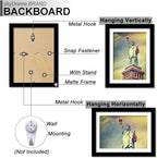 100% Solid Wood 5x7 Picture Frame Set of 10, Black Frame Display Photo 4 x 6 with Mat or 5 x 7 without Mat, 5by7 HQ Matte Black Frame for Wall - 10 Pack/Black/5"x7"