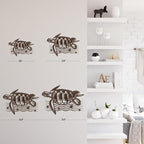 SIGNLEADER Metal Wall Art Decor Turtle Minimalist Modern Abstract Wall Sculpture Hangings Home Decoration for Living Room, Bedroom, Bathroom, Kitchen, Outdoor - 18" Bronze