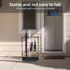 Umbrella Stand Rack with 15 slots Umbrella Holder for Entryway Umbrella Holder with Removable Drip Tray, Medium Black