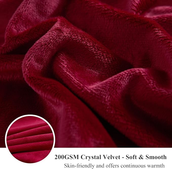 XeGe Plush Shaggy Duvet Cover Set, Luxury Soft Crystal Velvet Fluffy Furry Bedding Sets 2 Pieces(1 Faux Fur Fuzzy Comforter Cover + 1 Faux Fur Throw Pillow Sham), Zipper Closure (Twin, Red)