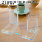 10 Packs Acrylic Comic Book Display, Adjustable Angle Comic Book Display Stand Easel Acrylic Plate Holders for Wallet Purses Comic Book Holder Magazine DVD Album Jewelry Pictures Platter