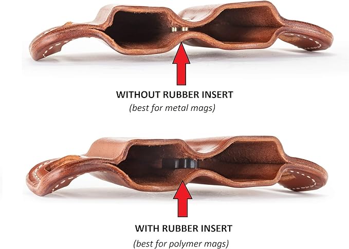 1791 Gunleather 2.2 Mag Holster - Double Mag Pouch for Double Stack Magazines, OWB Magazine Pouch for Belts