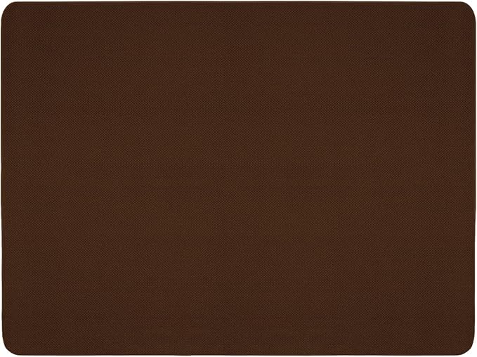 House, Home and More Skid-Resistant Carpet Indoor Area Rug Floor Mat - Chocolate Brown - 6 Ft X 8 Ft - Non Slip Rubber Backing, Stain Resistant, Dog Friendly, Living Room Bedroom Kitchen Entryway