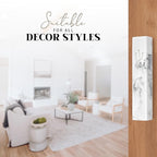 SURI Concrete Mezuzah for Door - Self-Stick Modern Mezuza Case with Non Kosher Scroll & Gift Box | Marble White, 4 inch & 5 inch Mezuzahs with Scroll for Door | Judaica Gift