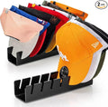 OAPRIRE Hat Stand for Baseball Caps Display and Organizer, No Install Acrylic Hat Organizer 2 Pack Holds 14 Baseball Caps for Closet, Bedroom, Dresser (Glossy Black)