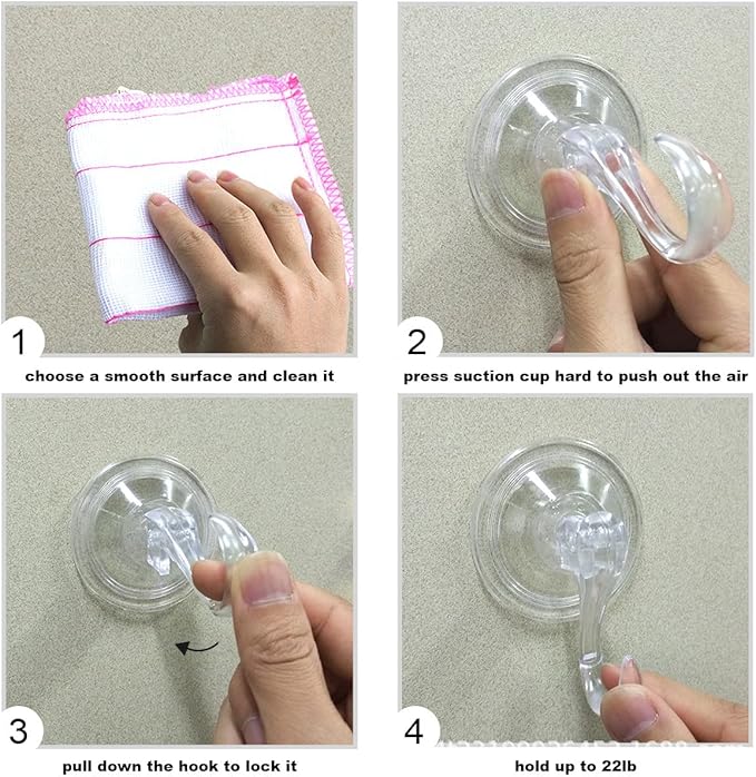2 pack Suction Cup Wreath Hanger ，Large Clear Vacuum Heavy-Duty Reusable Wreath Hooks，use for Windows Tiles Glass Smooth Doors Mirrors to Hang Bags Coats Umbrellas kitchenware and Christmas Wreaths