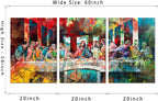 Novatique The Last Supper Wall Art Graffiti Wall Art Religious Posters Christian Wall Decor Prints Modern Graffiti Art Jesus Poster for Living Room Bedroom, 20 ”x 28 ”x 3Pcs