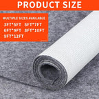 Non-Slip Rug Pads 1/4” Thick, 2x3Ft Waterproof Rugs Non Skid Rug Pad for All Floors and Finishes Durable Hardwood Floor Protective Felt Keeps Rugs in Place, Safe and Secure