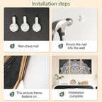 CHDITB Lotus Flower Framed Canvas Wall Art Set, Mandala Wall Decor for Yoga Room, Black and White Spiritual Wall Painting, Vintage Meditation Art Prints for Zen Living Room, Bedroom, Office 16"x24"x3