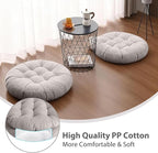 Tiita Outdoor Cushions Square Floor Pillow Thicken Tufted Seat Pad Large Floor Cushion for Yoga Meditation Living Room