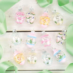 Lillian Vernon Hand Painted Blown Glass Easter Ornaments - Handcrafted Hanging Tree Decorations, Easter Egg Holiday & Party Decor, 2 in, Assorted, 12-Piece Set