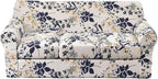 KRFOONN 4 Piece Stretch Sofa Couch Covers for 3 Cushion Couches Printed Sofa Slipcover with 3 Separate Seat Cushion Covers Washable Sofa Slip Covers Furniture Protector for Pets Kids (Large, 27)