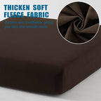 Waterproof Patio Stretch Couch Cushion Covers, Outdoor Cushion Cover Replacement Sectional Sofa Protector, Furniture Slipcovers for Pets, Washable(Chocolate, Chaise Cover)