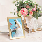 Giftgarden 5x7 Picture Frame Gold Set of 7, Multi Modern 5 x 7 Frames for Wall or Tabletop Display, Golden