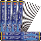 Dragon's Blood Blue Incense Sticks and Incense Stick Holder Bundle Insence Insense Hem Incense Sticks