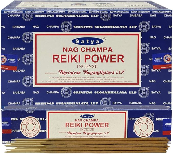 Reiki Power Incense Sticks and Incense Stick Holder Bundle Insence