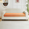 Couch Covers for 2 Cushion Sofa Pet Friendly Couch Cushion Covers Universal Sofa Covers Washable Stretch Slipcovers for Sectional Sofa (Texture Orange,Large Double Seat Cover)