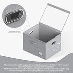 Shoe Organizer for Closet, Large Shoe Box Storage Containers with Clear Window, Space Saving Shoe Bin with Foldable Bottom Support Adjustable Dividers - Fits 16 Pairs (Grey, (19.7*15.7*13)x1)