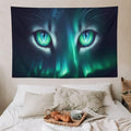 VUMIVI Cat Eye Galaxy Tapestry Mystical Northern Lights Starry Sky Abstract Aurora Art Magical Fantasy Decor Tapestry Wall Hanging for Living Room Bedroom Dorm Classroom Aesthetic Decor W90xL60in