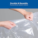 12 Pack Variety Vacuum Storage Bags for Comforters, Blankets & Clothes – Vacuum Sealed Compression Bags with Hand Pump – Space Saver Storage Bags for Bedding, Moving, Travel & Organization (6S & 6L)