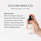 Calyan Wax Co. Rose & Peony Room Spray - Non Toxic Air Freshener - Natural Room Deodorizer with Essential Oils - Air Freshener Spray for Home - 4 fl oz