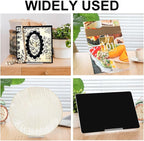 12 Pack 5.91 Inch Acrylic Book Stand for Display Adjustable Clear Display Holder Easel Collector Stand for Home Office Back to School Comic Album CD Magazine Postcard Artworks(5.91 x 6.1 x 3.15 Inch)