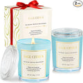2 Pack Candles for Home Scented,Wood Wick Sage Citrus Scented Candle,22.6 oz 150 Hour Long Burning Lasting, Natural Soy Wax Candles Gifts Set,for Holiday Day