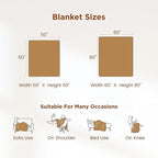 Sophia & William Throw Blanket for Couch Sofa(60x80 Inches) - Reversible Fluffy Soft Blanket, Gifts for Women, Yellow