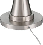 Possini Euro Design Burbank Modern Art Deco 70" Tall Standing Floor Lamp Large Torchiere Foot Dimmer Switch Silver Metal Brushed Nickel Finish Living Room Bedroom House Reading Office Home Decor