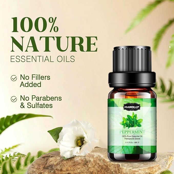 Essential Oils Set, Aromatherapy Essential Oil Kit for Diffuser, Humidifier, Massage, Skin Care (32 x 5ml) - Eucalyptus, Lavender, Tea Tree, Peppermint, Lemongrass, Frankincense, Cinnamon, Sandalwood