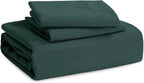 Bedsure Forest Green Duvet Cover Queen Size - 3 Pieces Prewashed Cotton-Like Extra Soft Bedding Set, Includes 1 Duvet Cover 90x90 Inches with Zipper Closure & 2 Pillow Shams, Comforter Not Included