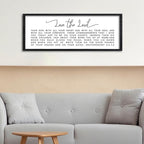 Surfapans Bible Verse Wall Decor Love The Lord Your God sign 32"×12" Christian Scripture Faith Deuteronomy 6:5-7,9 Religious Baptism Large Family Plaque Horizontal Wood Framed Hanging Art (Black)