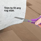 WELL WOVEN Premium 1/4" Thick Felt Rug Pad 7x9 - Non Slip Rubber Backing for Hard Floors & Carpet - Easy Cut to Size for Custom Fit - Superior Cushioning & Floor Protection Shield