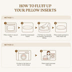 puredown® 18x18 Pillow Inserts Set of 2, Fluffy Overfilled Down Alternative Decorative Pillows, Soft Plush Throw Pillows for Couch, Sofa, Bed and Home Decor