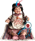 KINNEX COLLECTIONS SINCE 1997 24" Collectible Native American Indian Porcelain Doll D24777 (LATIKA)