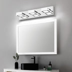 SOLFART 3 Light Modern Bathroom Lights Over Mirror Chrome Vanity Lighting Fixtures Gloss Chrome LED Bathroom Vanity Lights