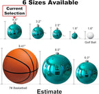 Teal Set of XL (4.0") 4PCS Christmas Balls - Christmas Tree Decoration Ornaments Shatterproof Hanging Balls for New Year Easter Valentine Holiday Decorations