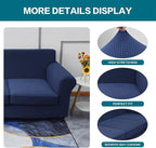 KRFOONN 2 Piece Chair Covers Printed Sofa Covers Couch Covers Washable Armchair Sofa Couch Slipcover Furniture Protector with Elastic Bottom for Living Room (Armchair, 10), Small