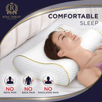 Royal Therapy 4-Layer King, Contour Pillow, Side Sleeper Pillow, Orthopedic, Neck Support, Neck Pain, Side Sleepers, CertiPUR-US