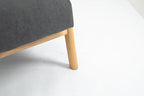 KEIKI Mid Century Modern Accent Chair, Lounge Armchair with Solid Wood Frame and Waist Cushion for Living Room, Bedroom