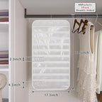 2-Pack Hanging Jewelry Organizer 80-Pocket Dual-sided Jewelry Storage for Jewelry Earring Necklace Bracelet Ring Storage Travel Holder, White