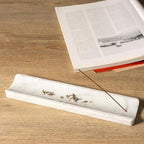 Koville Marble Incense Holder, Incense Holder for Sticks, Incense Sticks Holder Ash Catcher for Meditation Yoga SPA, Natural Stone Incense Burner, Home Table Decor