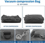 Vacuum Bags for Travel,Vacuum Bags for Travel with Wireless Vacuum Pump,IP67 Reusable Vacuum Compression Bags for Suitcases(1PC+Pump)