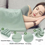 Newwiee 12 Pcs Fleece Throw Blankets Bulk 50'' x 60'' Oeko-tex Standard 100 Certified Spring Outdoor Wedding Guest Blankets Lightweight for Sleepover Donation Lap Pet Sofa Home (Mint Green)