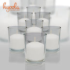 Hyoola Votive Candles - 10 Hour Burn Time - Unscented Candles Votives Bulk - Pack of 150 White Candles - European Made