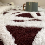 LOMAO Sherpa Fleece Blanket Fuzzy Soft Throw Blanket Dual Sided Blanket for Couch Sofa Bed (Rose Brown, 60''x80'')