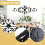 Metal Scroll Wall Decor Rustic Iron Wall Medallion Small Traditional Scroll Arts Home Decorations Scroll Accent Wall Art for Home Living Room Front Porch Above Door Hallway Entryway