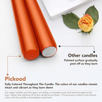 12-Inch Tall Dripless Taper Candles Set of 4 - Burnt Orange Tapered Candles, Perfect for Wedding,Dinner - Smokeless, Unscented, Long Burning - Hand Poured, Colored Tall Candlesticks
